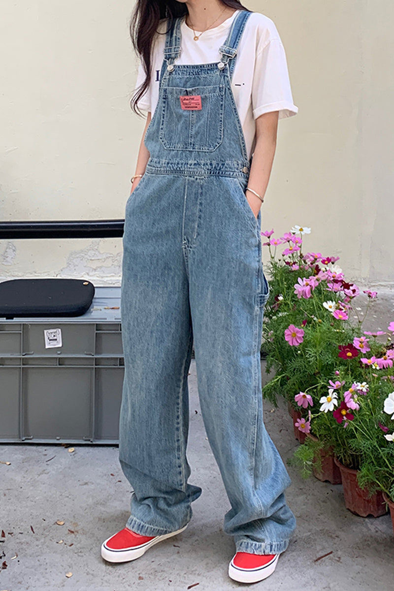 Loose Jeans Jumpsuit