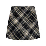 Classic Woolen Plaid Mini Skirts