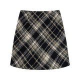 Classic Woolen Plaid Mini Skirts