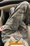 High Waist Army Camouflage Pattern Loose Pants