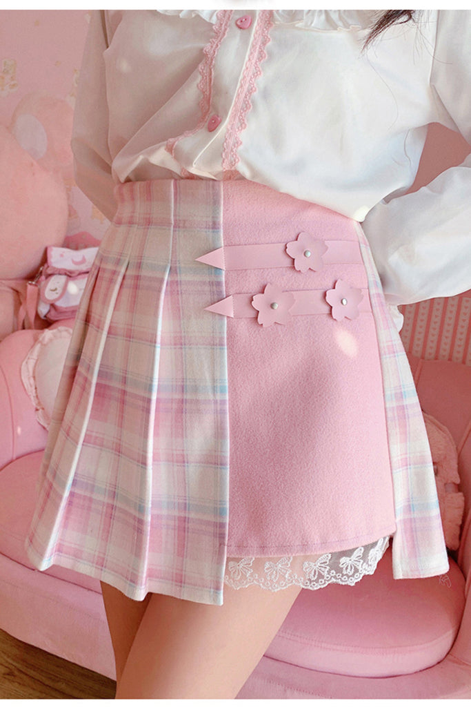 High Waist Cute Plaid Colors Pleated Mini Skirts – Nada Outfit Land