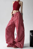Refresh your seasonal wardrobe with the High Waist Retro Red Plaid Summer Loose Pants, a stylish and comfortable piece designed for women who love vintage-inspired fashion with a relaxed modern fit. Featuring a flattering high waist, eye-catching red plaid pattern, and loose summer-ready silhouette, these pants are perfect for creating effortless everyday looks with personality and charm.

The high waist design helps define the waistline and creates a flattering, elongated silhouette. This elevated fit pair