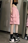 Casual Big Cargo Pockets Basic Shorts Pants