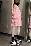 Casual Big Cargo Pockets Basic Shorts Pants