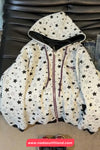 Loose Retro Stars Pattern Zipper Hoodie
