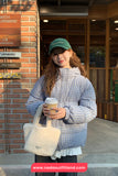 Loose Plaid Colors Hooded Parkas Coat Jacket
