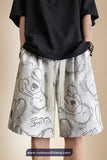 Cute Bear Pattern Casual Men Shorts