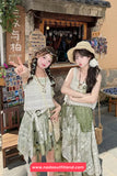 High Waist Lace Patchwork Tie Dye Irregular Long Skirts