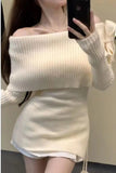 Upgrade your Coquette Aesthetic with this Slash Neck Side Bow Knitted Sweater. The perfect choice for Ballet-core outfits, Soft Girl styles, and romantic autumn looks. Featuring dainty bow details and a flattering off-the-shoulder fit, this long-sleeve knit is a must-have for your Aesthetic Outfits mood board.
