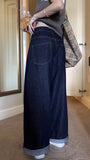 Loose Dark Blue Wide Leg Jeans Pants