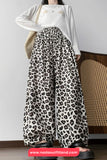 Loose Vintage Hip Hop Leopard Patten Wide Leg Pants