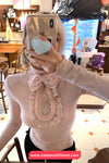 Long Sleeve Cute Bow Design Lace Shirt