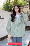Loose Pins Buckle Buttons Style Street Wear Jacket