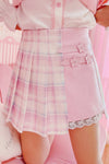 High Waist Cute Plaid Colors Pleated Mini Skirts