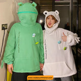 Loose Cute Frog Style Hoodie