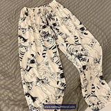 Cute Cat Printed Home Wear Long Pants