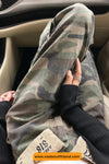 High Waist Army Camouflage Pattern Loose Pants