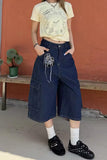 Upgrade your Y2K Skater Aesthetic with these Retro Dots Pattern Cargo Pockets Denim Knee Length Pants. The ultimate essential for Harajuku streetwear outfits, all-over print polka dot cargo jorts trends, and alternative summer utility lookbooks. Featuring a flattering loose wide-leg fit and expanding side utility flap pockets, these unique printed shorts are a must-have for your Aesthetic Pants or Gorpcore Fashion mood .