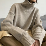 Loose Elegant Turtleneck Sweater