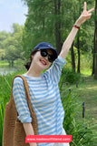 Casual Sun Proof Striped Colors Shirt
