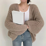 Vintage Hollow Style Knitted Slim Cardigan Sweater