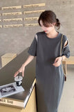 Upgrade your Boho Chic Summer Aesthetic with this Loose Short Sleeve Hollow Out Long Dress. The ultimate essential for Cottagecore festival outfits, eyelet lace maxi dress trends, and effortless beach resort lookbooks. Featuring a flattering relaxed drape and a textured open-stitch cutout motif, this long dress is a must-have for your Aesthetic Dresses or Vacation Style.