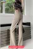 High Waist Slim Flare Office Long Pants