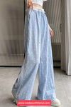 Loose Bow Pattern Printed Lace Blended Jogger Sweatpants
