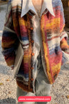 Long Sleeve Retro Colors Striped Cardigan Button Sweater
