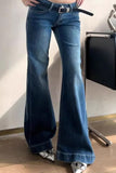 High Waist Retro Elegant Flare Style Jeans Pants