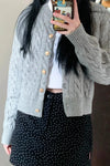 Long Sleeve Vintage O-Neck Knitted Cardigan Sweater