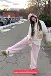 Cute House Embroidered Knitted Cardigan Sweater