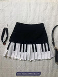 Retro Piano Pattern Mini Skirts
