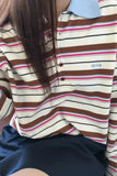 Shop our Loose Striped Turn Down Collar Sweatshirt, where timeless nautical style meets modern comfort. Featuring a sophisticated polo-style collar and a flattering oversized fit, this high-quality striped sweatshirt is a must-have for fans of the Preppy and Coastal aesthetics. Soft, durable, and designed for effortless layering—upgrade your casual wardrobe today. Enjoy fast worldwide shipping and easy returns. Secure your new favorite everyday pullover now!