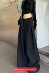 High Waist Loose Wide Leg Office Suits Pants