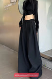 High Waist Loose Wide Leg Office Suits Pants
