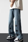 Stars Pattern Loose Jeans Pants
