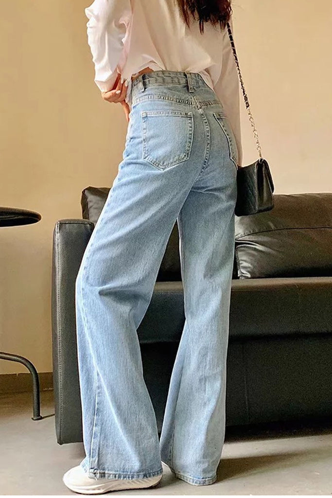 High Waist Wide Leg Mom Jeans Pants – Nada Outfit Land