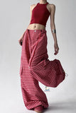Refresh your seasonal wardrobe with the High Waist Retro Red Plaid Summer Loose Pants, a stylish and comfortable piece designed for women who love vintage-inspired fashion with a relaxed modern fit. Featuring a flattering high waist, eye-catching red plaid pattern, and loose summer-ready silhouette, these pants are perfect for creating effortless everyday looks with personality and charm.

The high waist design helps define the waistline and creates a flattering, elongated silhouette. This elevated fit pair