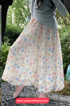 Wide Leg Floral Pattern Casual Pants