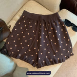 Elastic Waist Polka Dots Pattern Drawstring Home Wear Shorts