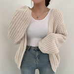 Vintage Hollow Style Knitted Slim Cardigan Sweater