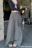 Loose Belted Retro Style Pants