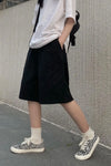 High Waist Loose Basic Solid Shorts Pants