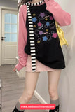 Long Sleeve Two Colors Stars Pattern Sweatshirt