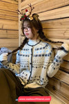 Long Sleeve Vintage Christmas Casual Cardigan Sweater