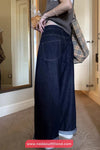 High Waist Loose Wide Leg Deep Blue Retro Jeans Pants