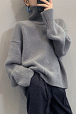 Loose Elegant Turtleneck Sweater