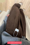 Retro Loose Coffee Colors Denim Pants