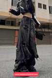 Loose Hip Hop Black Denim Jeans Pants